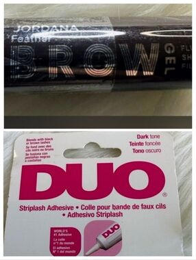 Beauty Bundle -JORDAN FEATHER DARK BROW GEL & DUO LASH ADHESIVE